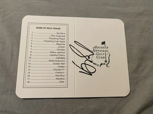 Vijay Singh Signed Masters Golf Scorecard 2000 Champion US Open PGA - Picture 1 of 2