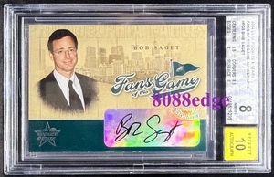 2004 LEAF FANS OF THE GAME AUTO: BOB SAGET "DANNY-FULL HOUSE" BGS 8 AUTOGRAPH 10 - Picture 1 of 4
