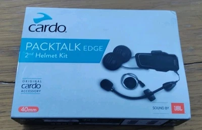 Cardo Packtalk Edge 2ND Helmet Kit Motorcycle Bike Microphone & Speaker Set - Image 1 of 4