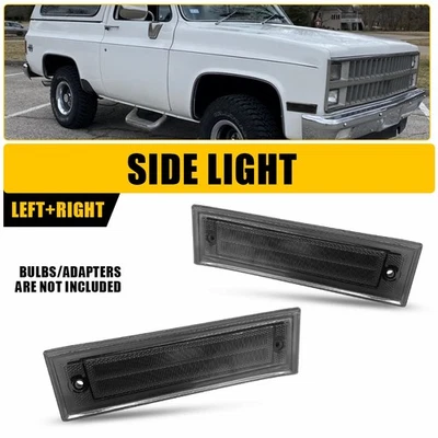 Lámpara de señalización lateral luz de giro carcasa ahumada para GMC K5 Jimmy 1981-1991 EOU Foto 1 de 4