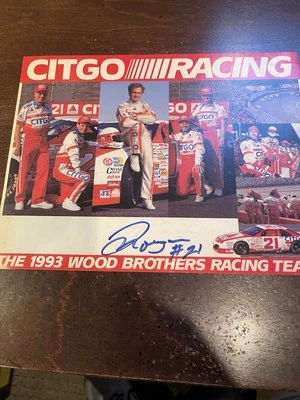 "Tarjeta promocional NASCAR firmada por Morgan Shepherd 8,5"" X 11""" Foto 1 de 3