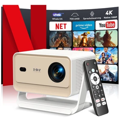 N6 Pro Mini Beamer HD WiFi Projektor Heimkino Automatische Hindernisvermeidung - Bild 1 von 4