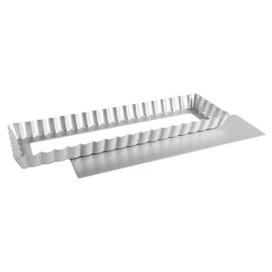 Fat Daddio's PFT-1375 Rectangle Fluted Tart Pan, 13.75 x 4.25 Inch - Picture 1 of 8