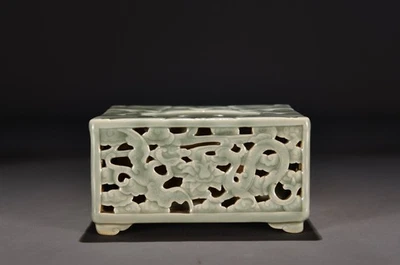 Chinese Antique Qing Dynasty Qianlong Porcelain Dragon Phoenix Brush Washers - Image 1 of 4