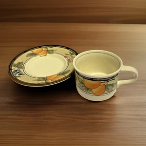 Mikasa Garden Harvest flache Demitasse Tasse & Untertasse Set - Bild 1 von 9