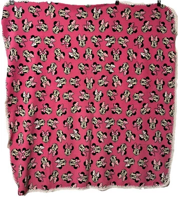 "Manta polar Disney Minnie Mouse talla 53x57"" borde bordado doble cara" Foto 1 de 4