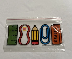 Vintage VTG 1981 Burger King School Supplies Bag Pencils, Erasers -HAS TEAR READ - Picture 1 of 14