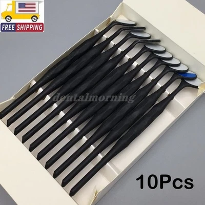 10pcs Dental Double Sided Mouth Mirror Anti-fog Front Surface Oral Exam Mirrors - Image 1 of 4