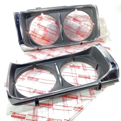 Toyota Crown RS80 Headlight House Case Pair Genuine 1974–1976 NOS - Изображение 1 из 4