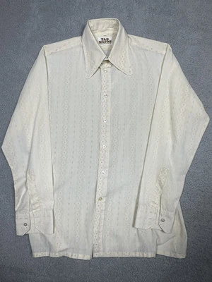 Camisa de manga larga Tab Mason vintage para hombre 15 1/2 X 33 Foto 1 de 4