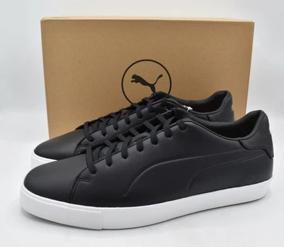 Zapatos de golf Puma para hombre talla 10 Fusion clásicos sin clavos impermeables de cuero negro Foto 1 de 4