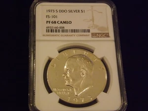 1973-S $1 Eisenhower DDO NGC PF 68 - Picture 1 of 2