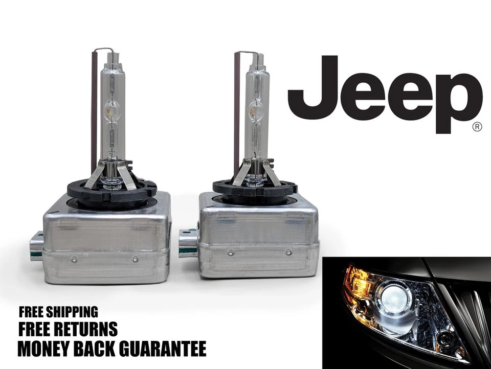 OEM HID Xenon Headlight Bulb for JEEP GRAND CHEROKEE 2014-2022 High Low Beam x2 - Image 1 of 1