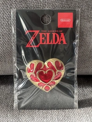 Nintendo Store NY Legend of Zelda Corazón Contenedor Esmalte Pin Sellado Link Kingdom Foto 1 de 2