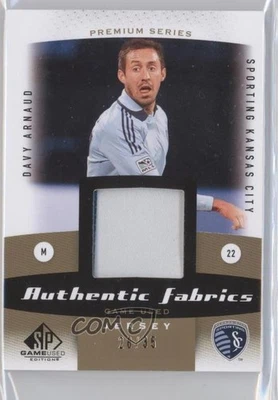 2011 SP Game Used Edition Authentic Fabrics Pemium Series /50 Davy Arnaud #AF-DA - Image 1 of 2