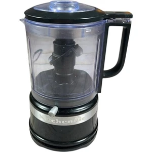 KitchenAid Mini Food Processor 5KFC0516BOB Black Chopper Blender  Tested Working - Picture 1 of 13