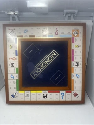 Monopoly Trophy Edition with Deluxe Luxury Wood Cabinet Incomplete - Image 1 of 4