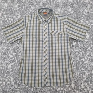 Merrell Shirt Men's Size Medium Opti-Wick UPF 20+ Pearl Snap Short Sleeve - Picture 1 of 5