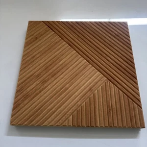 Bubos 6er-Pack Akustikplatten 23,6 x 23,6 Zoll Scheitholz Schallschutz Wand UVP 129 $ - Bild 1 von 9