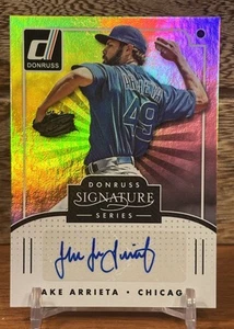 2016 Donruss Jake Arrieta Signature Series Auto #SGS-JA Cubs - Picture 1 of 10
