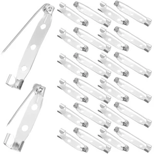 100PCS Convenient Pins Brooch Backs Clasp Brooch Safety Brooch For Craft - Picture 1 of 11