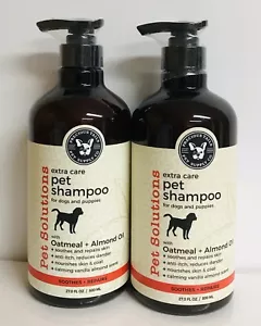 2 Bottles Precious Tails ~ Oatmeal & Almond Oil Extra Care Pet Shampoo 27 fl oz - Picture 1 of 2