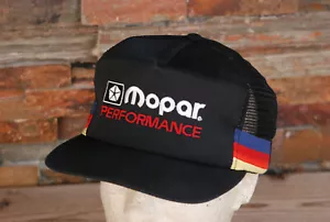 Vintage Mopar Performance 4 Stripe Snapback Hat USA Made - Picture 1 of 12