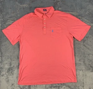 Johnnie O Shirt Mens Size XXL Pink Golf Polo Stretch Logo Embroidered Casual - Picture 1 of 7