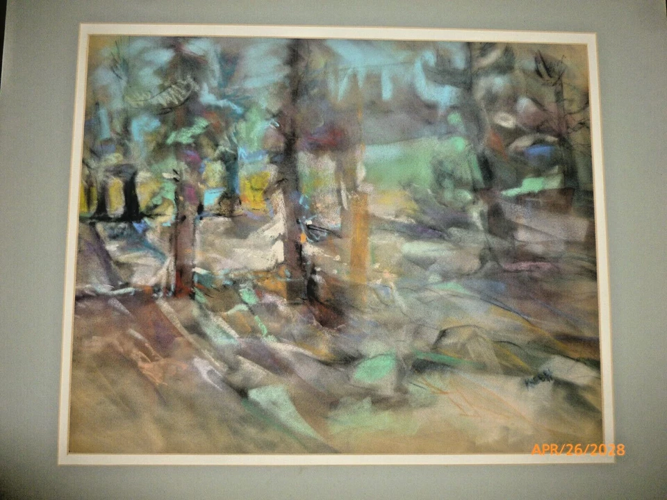 Pintura Bosque Pastel 16x21" Arthur Knebel Colorado Listado Artista Original Foto 1 de 4