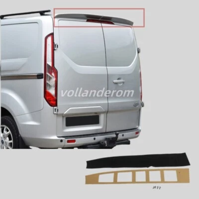 For Ford Transit Custom 2012-2020 Gloss Black Rear Twin Barn Door Roof Spoiler - Изображение 1 из 4