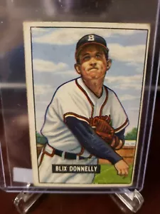 1951 Bowman #208 Blix Donnelly Boston Braves - Picture 1 of 2