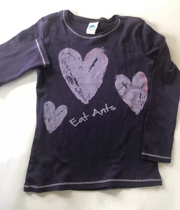 BN Eat Ants By Sanetta Heart Girls 7-8 Purple Graphic T-Shirt & Pants - Picture 1 of 3