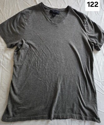 Camiseta Thomas Parker Hombre Algodón Pima Cuello en V Talla L. Color Gris  Foto 1 de 4