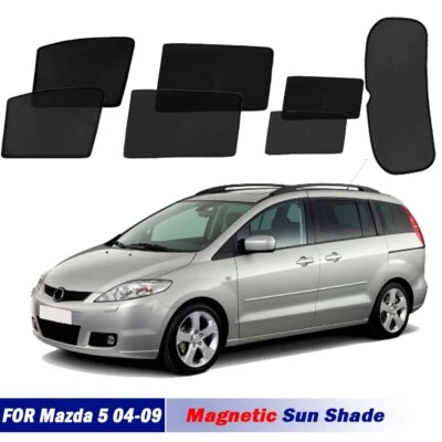 Magnetic Sun Shades For Mazda 5 2004-2009 Front Rear Port Back Windows Sun Blind - Image 1 of 4
