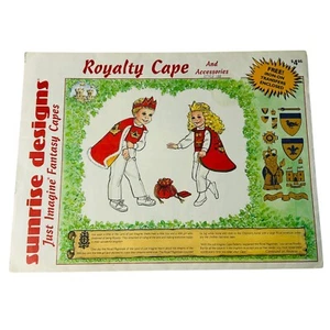 Childrens Royalty Cape Easy Sewing Pattern Dress Up Costume Vintage 1988 NEW - Picture 1 of 5