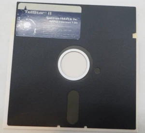 TellStar II Apple II Version 1.03 5.25" Floppy Disk 1984 Computer Game RARE HTF - Picture 1 of 3