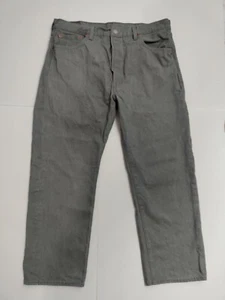 Levi's 501 Men's Gray 100% Cotton Tapered Button Fly Jeans Size W40 L28* - Picture 1 of 10