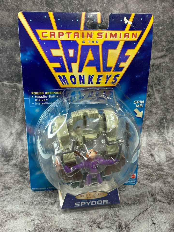 Mattel Captain Simian and the Space Monkeys Battle Scout Spydor *Sellado de fábrica* Foto 1 de 4