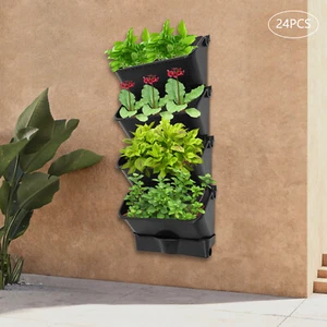 Hanging Vertical Wall Planter, 24-planter Hanging Planter, Vertical Garden Plant - Picture 1 of 22