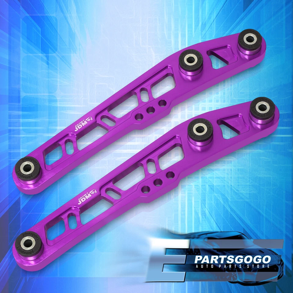 For 88-95 Honda Civic DelSol EF EG / Integra Rear Lower Control Arms LCA Purple Foto 1 de 3
