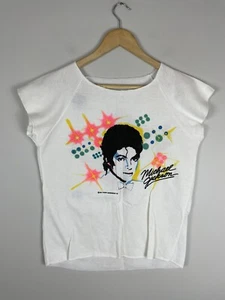 VTG 80s Michael Jackson - Victory Tour 1984 t-shirt double sided M Medium - Picture 1 of 7