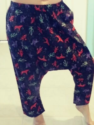 Women's Loose Free Size Southwest Print Cotton Harem Pants - Image 1 of 3