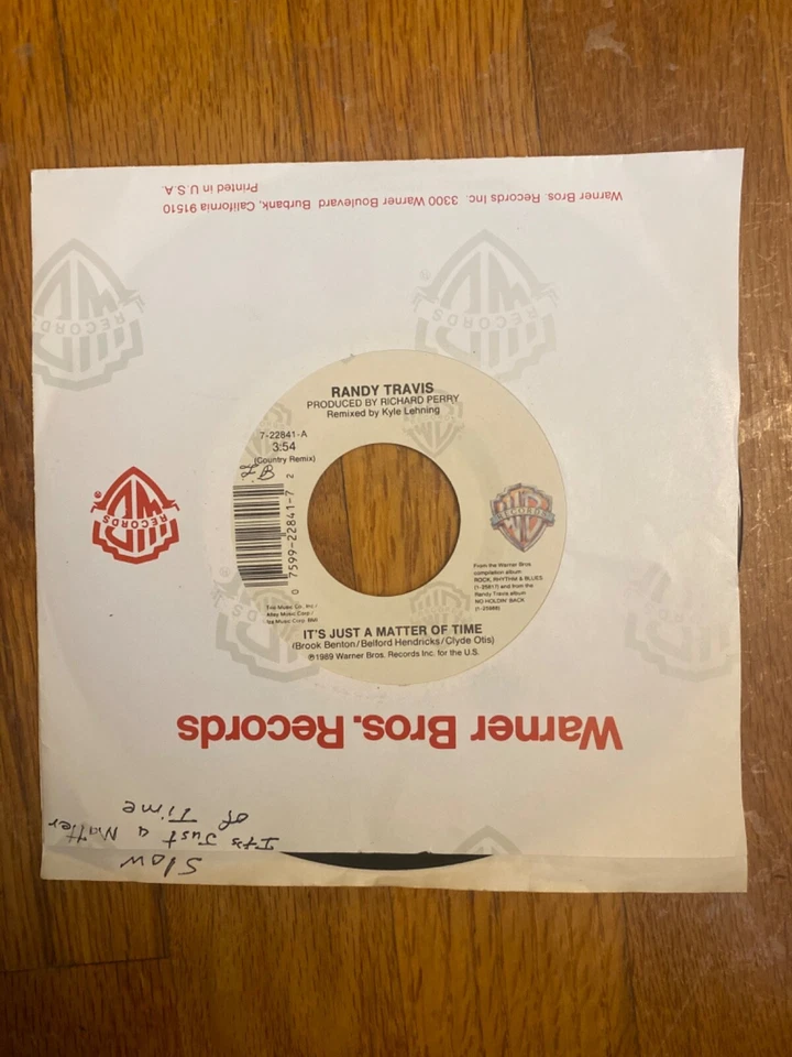 Randy Travis It's just a matter of time / made for me and you Vinyl 45 RPM - Image 1 of 1