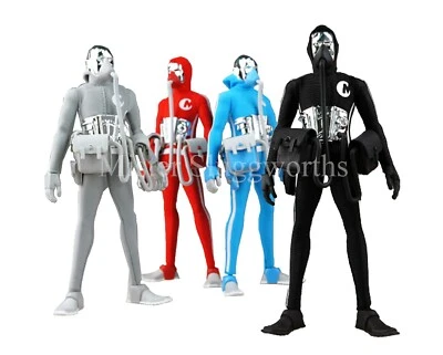 Новый 3A Microman Micronauts струнных инструментов водолазов SD01 - 04 серый красный синий черный комплект как новый на картонке - Изображение 1 из 4