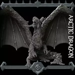 ARCTIC DRAGON - EPIC Size Statue | Dungeons and dragons | Cthulhu | Pathfinder - Bild 1 von 3