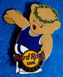 ATHENS GREECE SPORTS BEAR SERIES HRC OLYMPIC DISCUS EVENT Hard Rock Cafe PIN LE - Picture 1 of 1