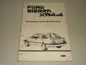 Manual de Taller, Servicio Ford Sierra XR 4x4 Frenos/ABS Stand 1986 - Imagen 1 de 1