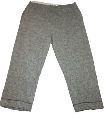 Soft Surroundings Women’s "Meadow Pants" Gray Wide Leg Lounge Pants Sz 3X pullon - Image 1 of 4