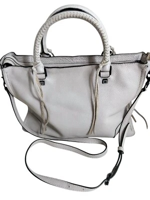 Rebecca Minkoff Soft Leather Satchel Handbag Braided Handles /Adjustable Strap - Image 1 of 4