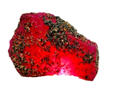 Piedras preciosas sueltas de zafiro rojo natural de 178 quilates en bruto Foto 1 de 4